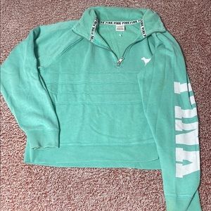 PINK Victoria's Secret Teal Pullover Jacket